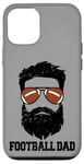 iPhone 12/12 Pro Football Dad Funny Messy Hair Beard Football Dad Case