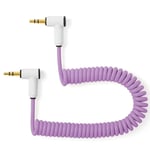 Korg Volca/PO Audio Cable Curly 20-30cm Jellybean Purple