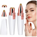 Epilateur pour le visage 2 en 1 pour femmes Epilateur Sourcil, Tondeuse à Sourcils Stylo Épilateur Visage Femme Indolore Flawless