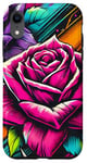 iPhone XR Floral Rose Botanical Art, Vibrant Street Style, Love Roses Case