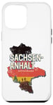 Coque pour iPhone 12 Pro Max Saxe Anhalt Allemagne Carte de l’État fédéral souvenir