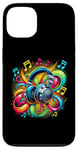 Coque pour iPhone 13 Casque hip-hop urbain rétro vintage dj fantaisie graffiti