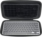 Étui De Rangement Rigide Compatible Avec Le Mini Clavier Lumineux Avancé Logitech Mx Keys, Sac De Transport De Protection. (Pour La Vente Est Le Cas Seulement). - Noir (Doublure Noire)