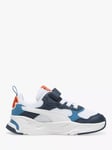 PUMA Trinity Kids' Trainers, Club Navy/Puma White/Blue Horizon