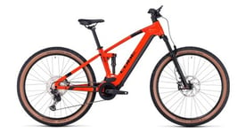 Vtt electrique tout suspendu cube stereo hybrid 120 race 750 shimano deore xt 12v 750 wh 29   orange spark 2023