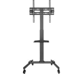 PROPERAV Portable Trolley P-TT003 TV Stand with Bracket - Black, Black