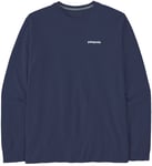 Patagonia LS P-6 Responsibili-Tee XL Classic Navy LongSleeve t-shirt med logo