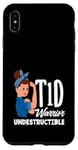 Coque pour iPhone XS Max Sensibilisation au diabète de type 1 Guerrier T1D indestructible