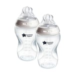 Biberons Tommee Tippee, Biberon Anti-colique Natural Start, 340ml, tétine imitant la forme du sein pour une prise en bouche naturelle, lot de 2