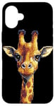 iPhone 16 Plus Playful Pixel Giraffe in Retro Style for Kids, Girls, Boys Case