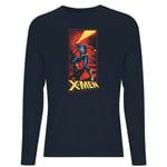 X-Men Cyclops Energy Beam Long Sleeve T-Shirt - Navy - XL