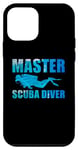 Coque pour iPhone 12 mini Master Scuba Diver Funny Diving Divers For Men Women