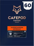 CafePod Espresso Pods 60 Aluminium Capsules Nespresso Compatible Supercharger