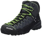 Salewa MS Alp Trainer Mid Gore-TEX Chaussures de Randonnée Hautes, Onyx/Pale Frog, 46 EU