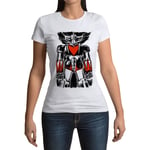 T-Shirt Femme Col Rond Goldorak Dessin Manga Robot Dessin Anime