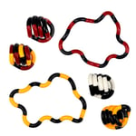 4 set fidget toys, Tangle- fidget toys, fingersensoriska leksaker, hjärna