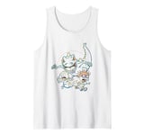 Rugrats Run From Reptar Tommy Chuckie Artline Chest Logo Tank Top