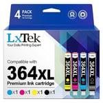 LxTek 364XL Compatible for HP 364 364XL Ink Cartridges for HP Deskjet 3070A Officejet 4620 4622 Photosmart 5510 5520 5524 6510 6520 6515 7510 7520 - Packaging may vary