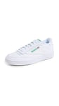 Reebok Men's Club C 85 Sneaker, Int White Green, 9.5 UK