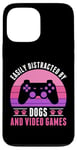 iPhone 13 Pro Max Easily Distracted by Video Games and Dogs Gamer Women Girls Case