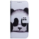 Nokia XR21 Deksel i Kunstskinn med Lommebok og Trykk - Panda