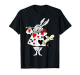 Alice in Wonderland Rabbit easter Tshirt bunny playing music T-Shirt