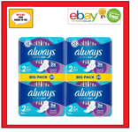 Always Ultra Day Sanitary Towels Pads Size 2 Long Wings,  Pack of 40 Pads