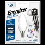 Energizer Smart E14 (SES) Candle 5W LED Colour Changing Bulb-Alexa-Google-Siri