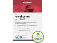 Lexware Reisekosten Pro 2025 "Unbegrenzte Laufzeit" Download, Bokföring, Esd (Electronic Software Download), Tyska, Windows 11 Enterprise X64, Windows 10, Windows 11 Home, Windows 10 Education, Windows 11 Pro,...