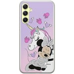 ERT GROUP Coque de téléphone Portable pour Samsung A34 5G Original et sous Licence Officielle Disney Motif Minnie 036 Parfaitement adapté à la Forme du téléphone Portable, Coque en TPU