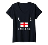 Womens England Cricket Fans Shirt | Fans Gift Kit | England Cricket V-Neck T-Shirt