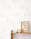 Casadeco Once Upon A Time 2 Balloons in the Clouds Rose Blush