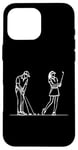 Coque pour iPhone 16 Pro Max Golf Club One Line Art Dessin Golf