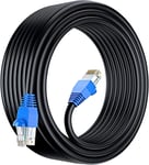 Multi-Cables Cat6 Rj45 50M, À L'Extérieur Utiliser Imperméable - Cca - Direct Burial Ethernet Network Câble - 550 Mhz-50 Meter Pour Ordinateur[CAB131300]