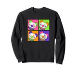 Gloomy Bear Naughty Grizzly Scary Clown Halloween Pop Art Sweatshirt