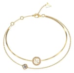 Guess JUBB04160JWYGL Crystal Detail 4G Logo Charm Bracelet Jewellery