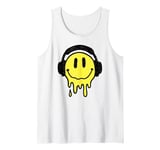 Melting Yellow Smile Funny Smiling Melted Dripping Face Cute Tank Top