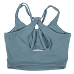 (Blue‑Green XL)Women Cross Back Sport Bras Girl Sports Bras For Yoga Fitnes SLS