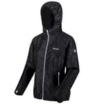 Regatta Veste Technique protectrice LEERA IV légère, imperméable et Respirante avec revêtement Design Jackets Waterproof Shell Femme, Black, FR : XL (Taille Fabricant : 18)