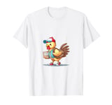 Hen Being a Delivery Man, Cute Design T-Shirt