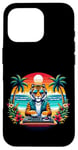 iPhone 16 Pro Funny Tiger With Sunglasses Dj Headphones for Men Women Kids Case