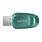 SanDisk 128GB Ultra Eco USB 3.2 Flash Drive, USB Stick, memory stick up to 100 MB/s read speeds, RescuePRO data recovery software, Eco-Friendly USB drive made with over 70% recycled plastic