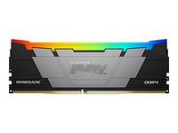 Kingston Fury Renegade Rgb - Ddr4 - Modul - 8 Gb - Dimm 288-Pin - 3600 Mhz / Pc4-28800 - Cl16 - 1.35 V - Ikke-Bufret - Ikke-Ecc - Svart