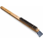 Start - Brosse Metallique et racloir 2 en 1 pour Four a Pizza : Brosse de Nettoyage pour Pierre a Pizza et Grille Barbecue