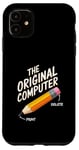 Coque pour iPhone 11 The Original Computer Vintage Pencil Print Delete Low Tech