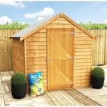 8 x 6 Overlap Apex Wooden Shed