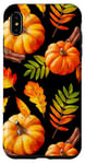 Coque pour iPhone XS Max Saison des citrouilles : automne, feuilles tombantes, automne joyeux