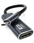 Adaptateur USB C vers HDMI 4K, USB C HDMI, Adaptateur USB Type C à HDMI 4k (Thunderbolt 3 compatible) avec Sortie Audio Vidéo Compatible avec iPhone 15, MacBookPro/Air, XPS15/13,iPad Pro, Galaxy S20