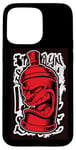 Coque pour iPhone 15 Pro Max Y2K Bombe de peinture en spray pour graffiti rétro Street Art Old Skool