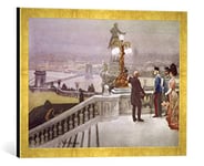 'Encadré Image de AKG Anonymous Kaiser Franz Joseph Impression d'art dans Le Cadre de Haute qualité Photos Fait Main dans Budapest, 60 x 40 cm, Or Raya